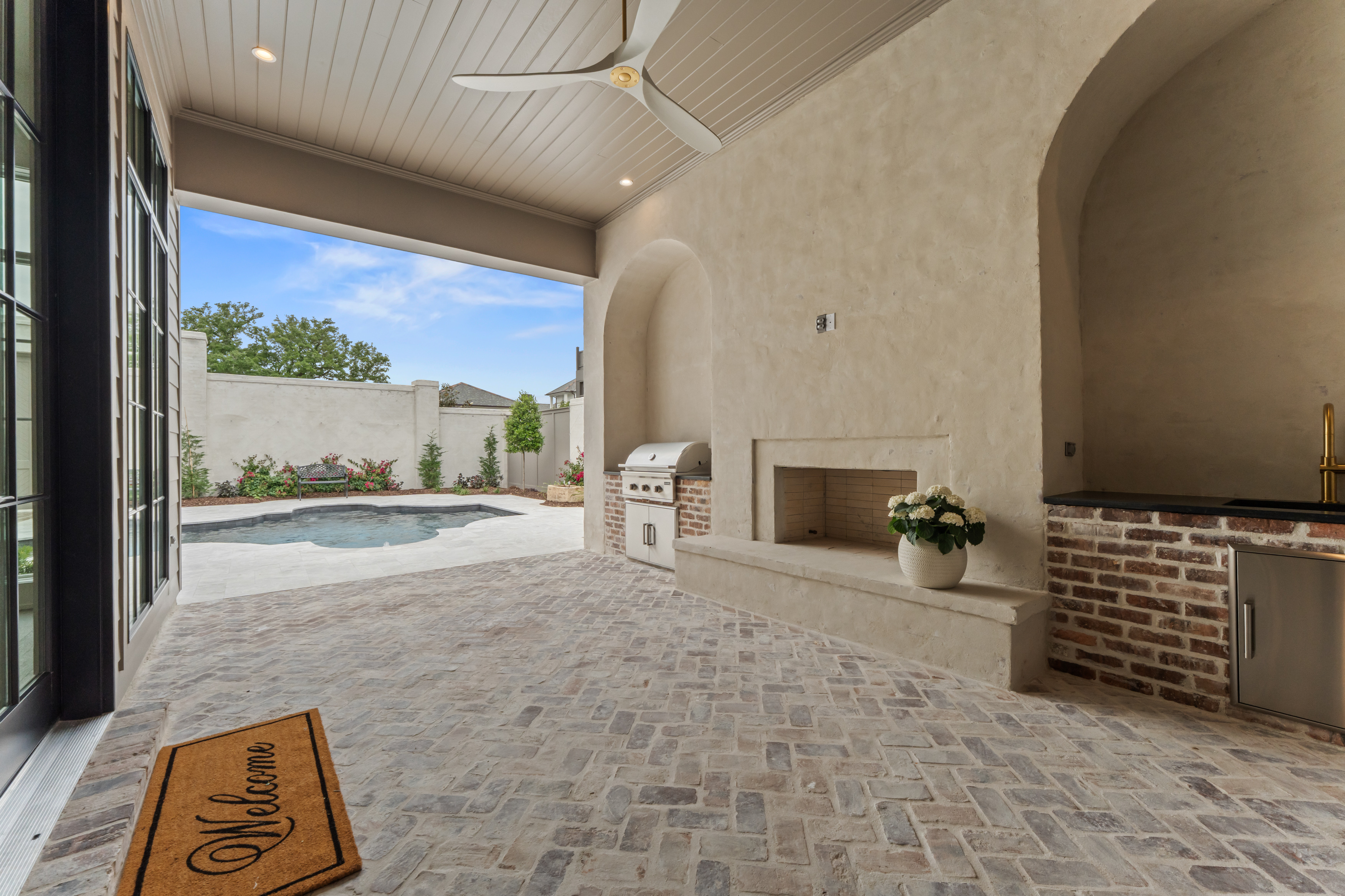 Finish carpentry and millwork details reveal the discipline of the build.